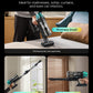 Vacuum cleaner with attachments for cleaning mattresses, sofas, curtains, and car interiors.