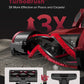 TurboBrush cleaning tool with text highlighting its effectiveness on floors and carpets, featuring the Blitz C8 model.