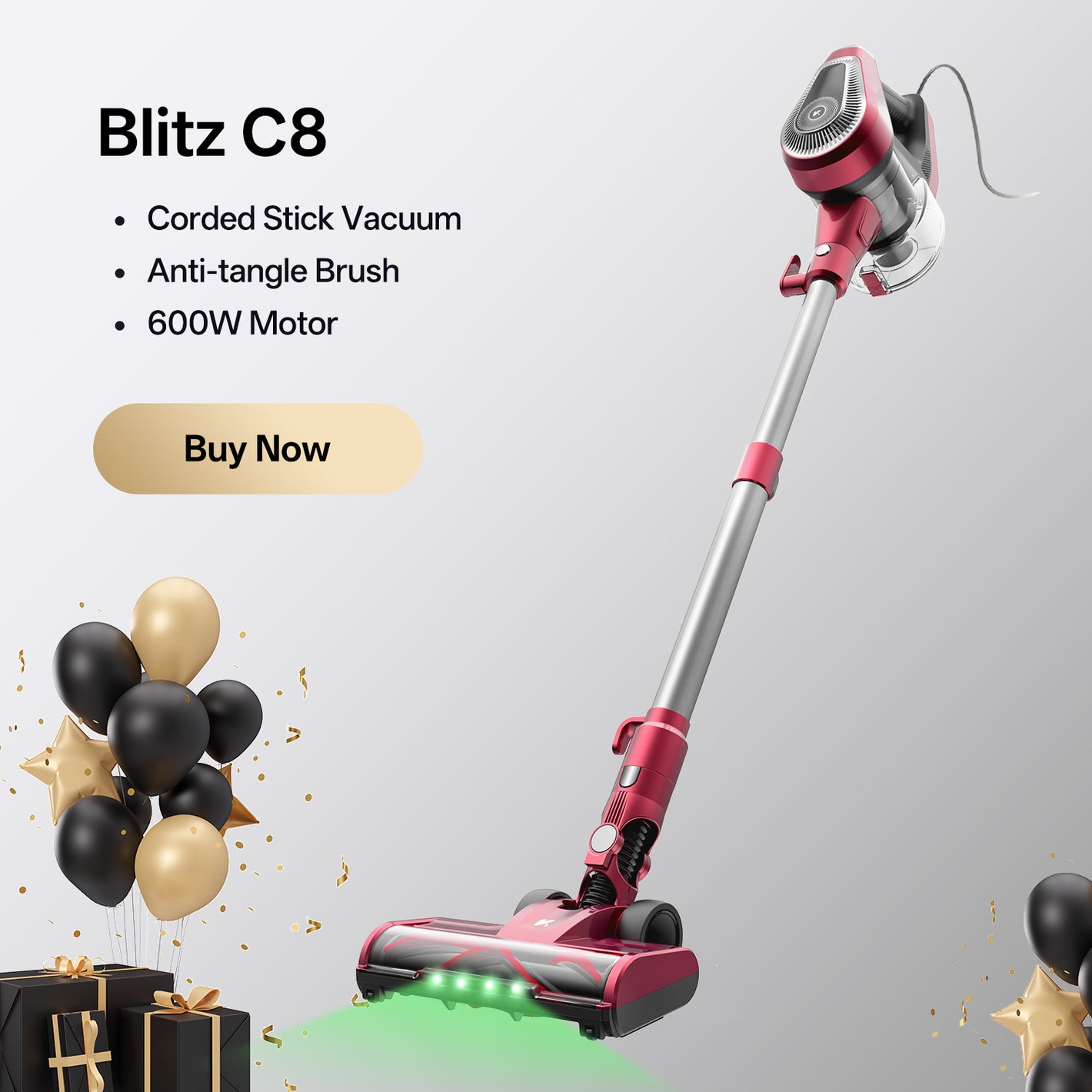 Vactidy & Vexilar | Blitz C8 Corded Vacuum Cleaner