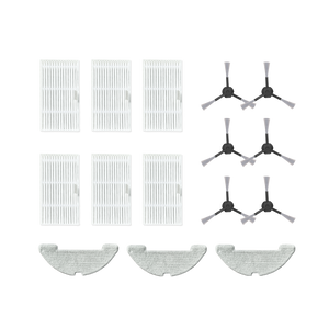 W7 Accessory Pack (Side Brush with Bristles *6 + HEPA Filter *6 + Mop Cloth *3)