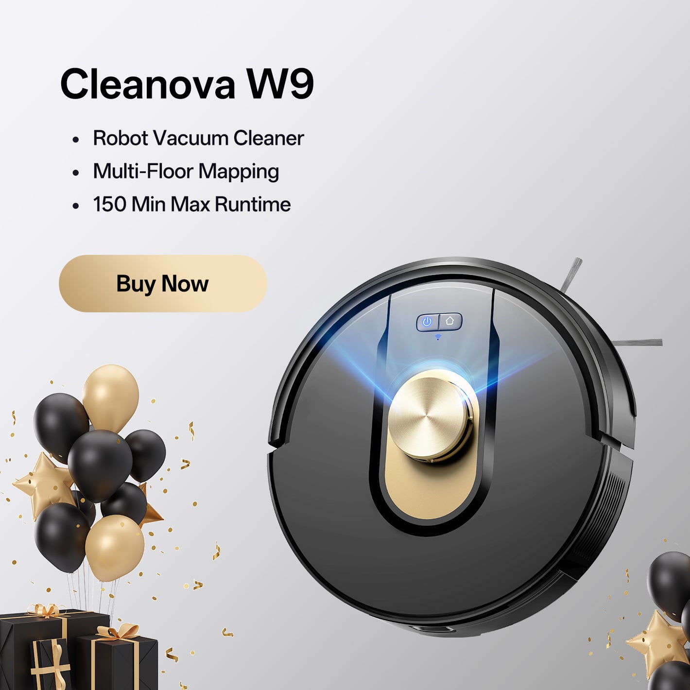 Vactidy & Vexilar | Cleanova W9 Robot Vacuum Cleaner